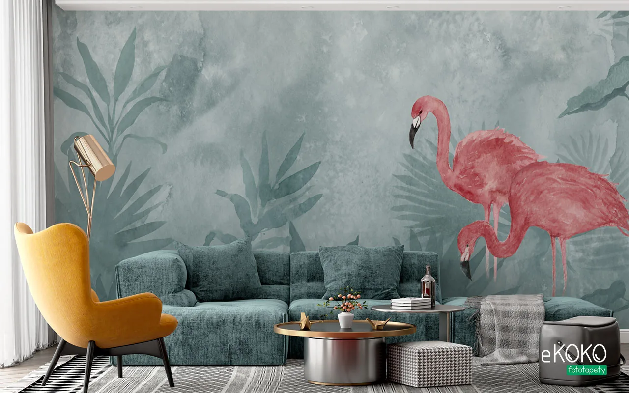 “Akwarelowe Flamingi” 1