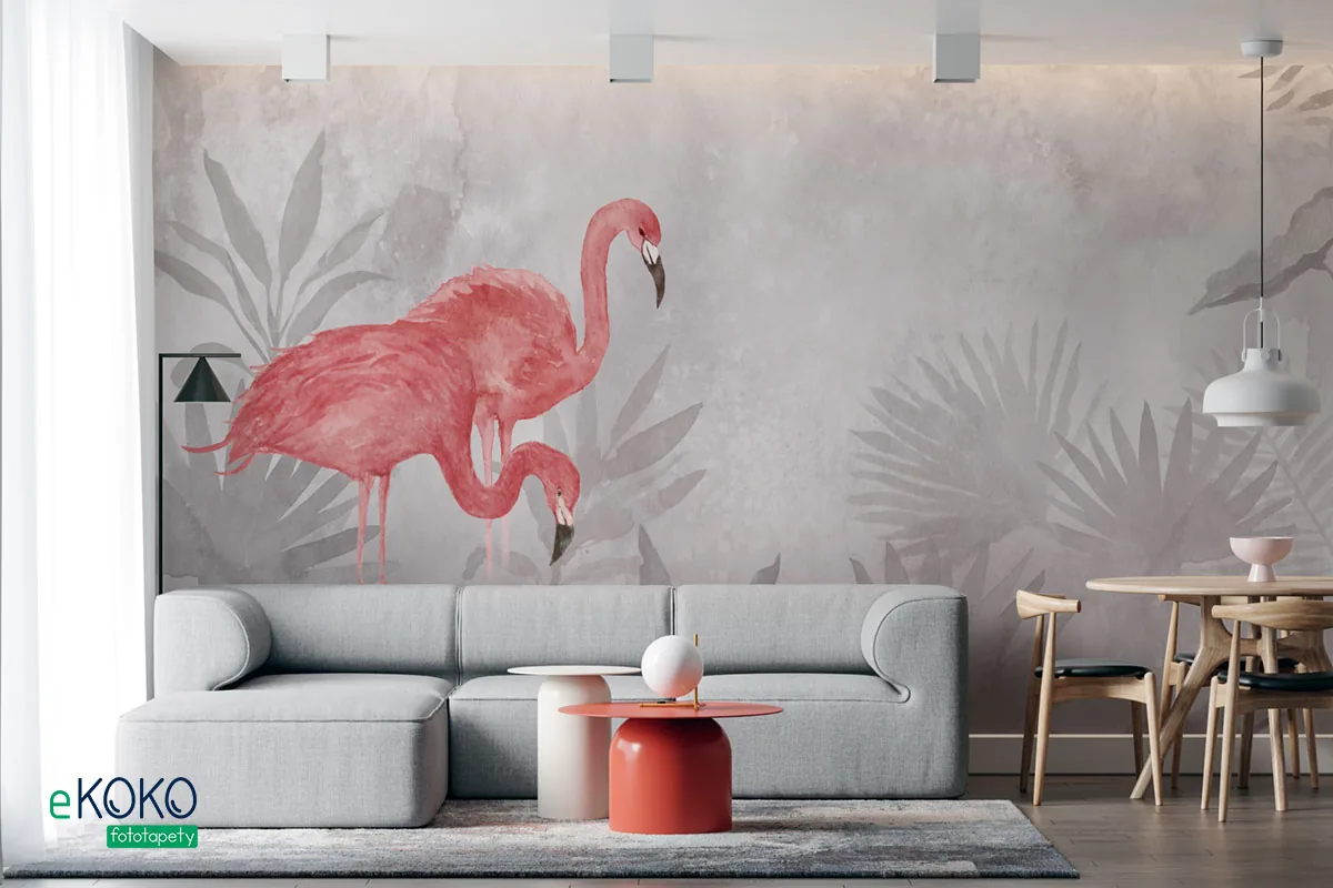 “Akwarelowe Flamingi” — wizualizacja