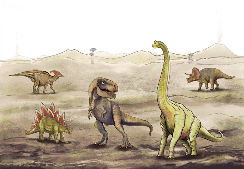 Fototapeta “Dinozaury” 1