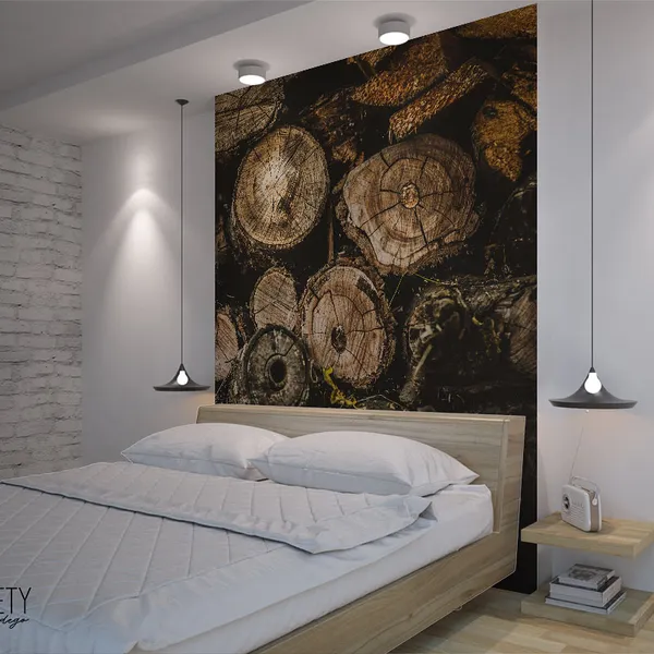 “Drewno” — wizualizacja we wnętrzu