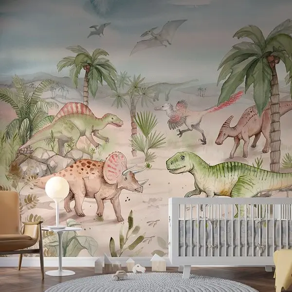 Fototapeta “Kraina Dinozaurów” — fototapeta z własnego zdjęcia — druk na wymiar we wnętrzu