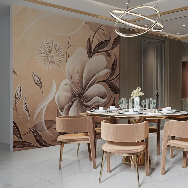 Fiori — tapety glamour we wnętrzu