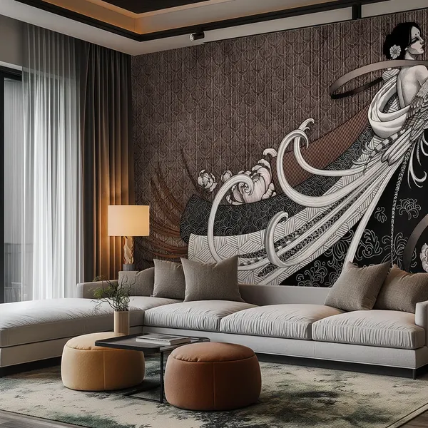 Hanzi — tapety glamour we wnętrzu