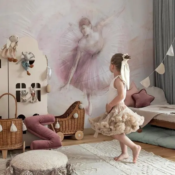 Ballet — tapety geometryczne we wnętrzu