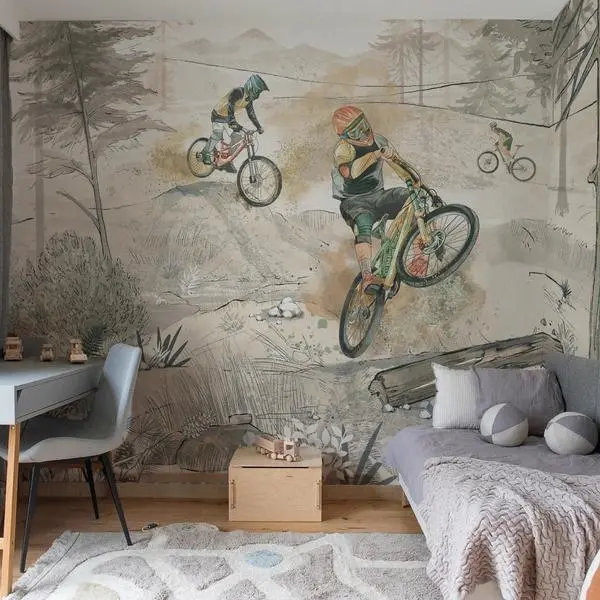 Bike Road — fototapeta z własnego zdjęcia — druk na wymiar we wnętrzu