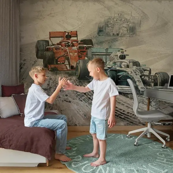 Formula 1 — tapety dziecięce we wnętrzu