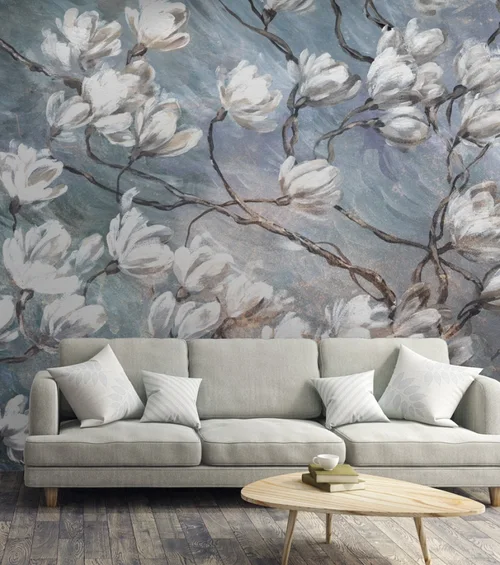 Blue magnolia RAUV — wizualizacja we wnętrzu