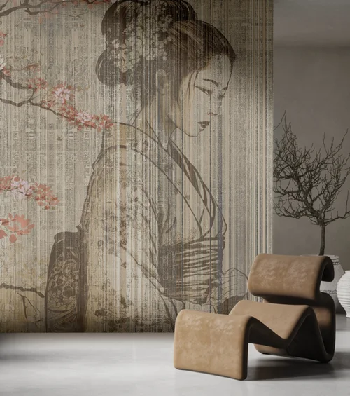 Japanese cherry tree — wizualizacja we wnętrzu