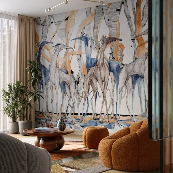 Galgo — tapety ze zwierzętami we wnętrzu
